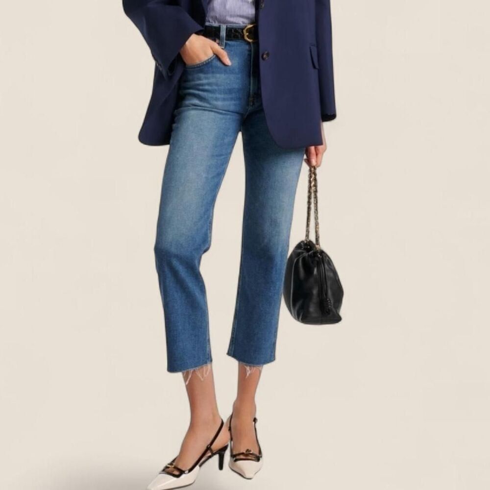 Citizens of Humanity blue denim Daphne crop jeans | size 25